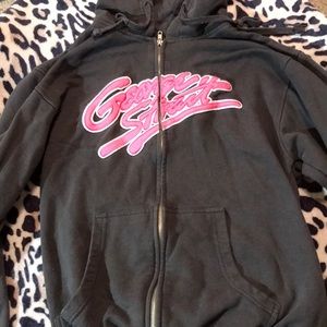 George Strait Brown & Pink Zip Up Hoodie.